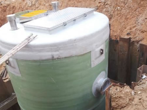 污水提升泵站安装现场